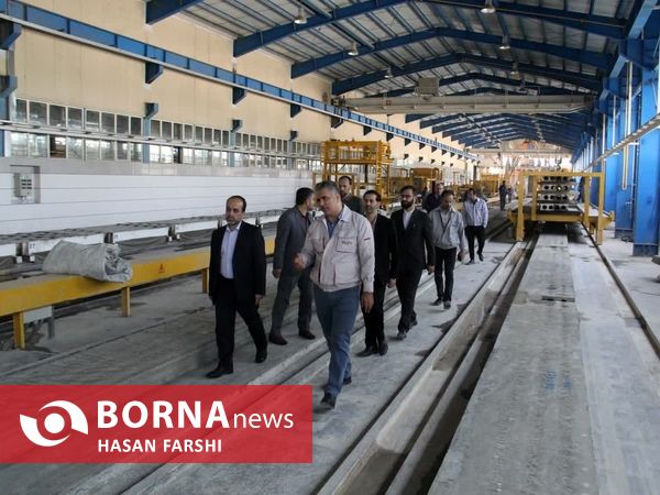بازدید فرماندار همدان از شرکت بریس بتن