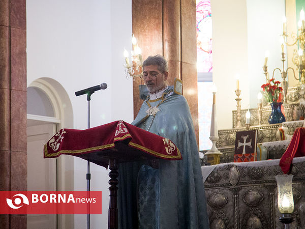 مراسم سال نو میلادی در کلیسای مریم مقدس