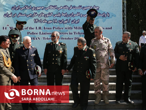 نشست فرماندهی انتظامی ایران با وابستگان نظامی کشورهای خارجی