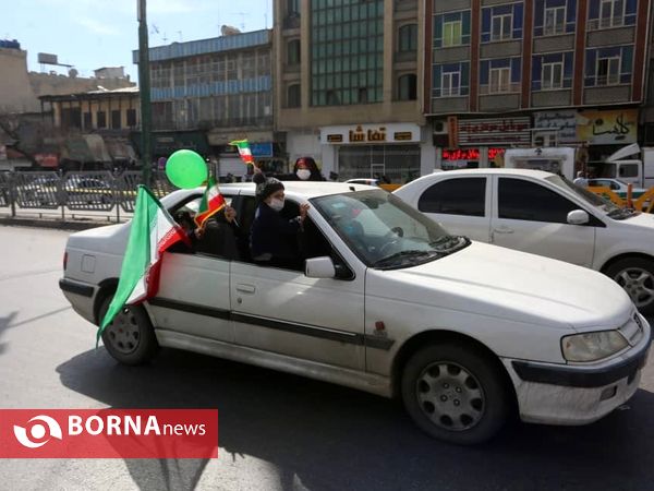 راهپیمایی خودرویی 22 بهمن در شیراز