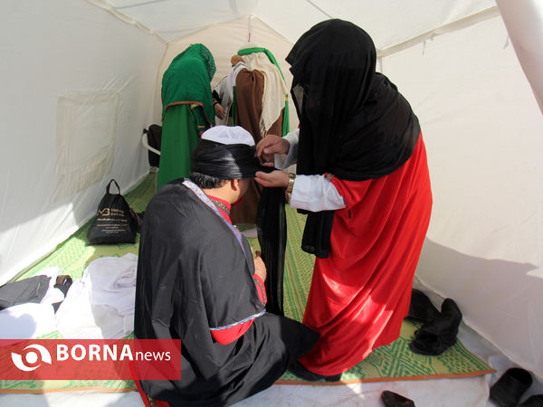 بازسازی واقعه غدیر در شهر زرقان فارس