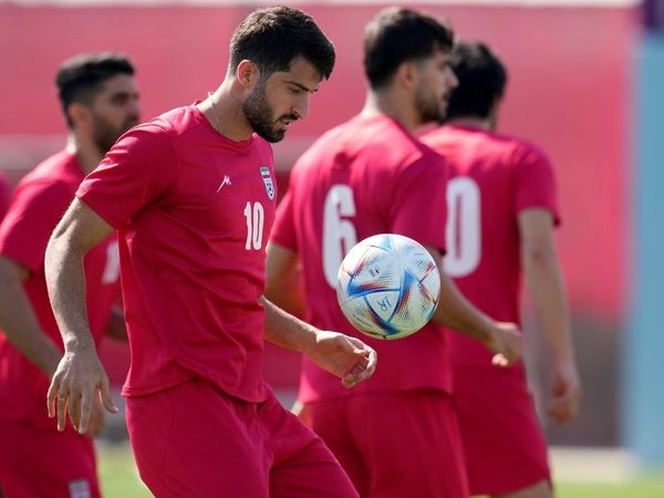 تمرین تیم ملی قبل از دیدار با ولز