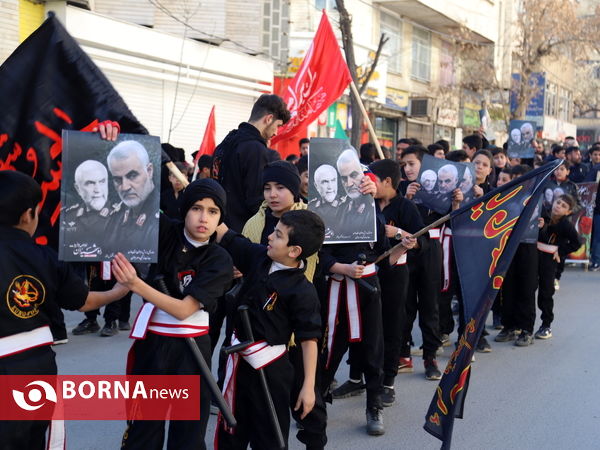 تجمع عاشورایی همدانی ها در پاسداشت شهید سلیمانی