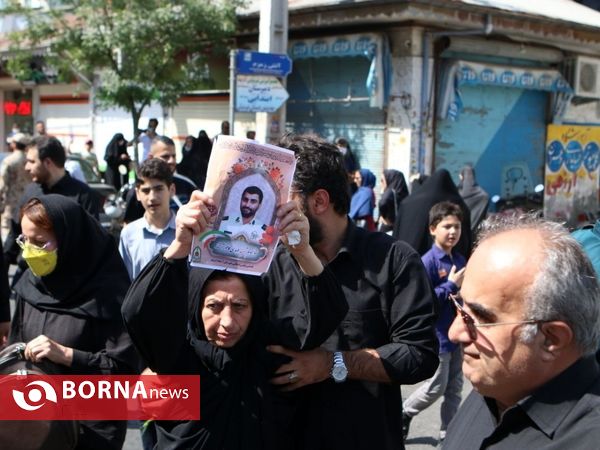 مراسم تشییع پیکر" شهید مهدی کامور "در آستانه اشرفیه