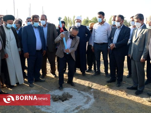 کلنگ زنی سالن ورزشی بالو