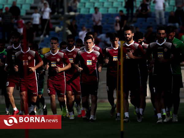 تمرین تیم فوتبال پرسپولیس تهران