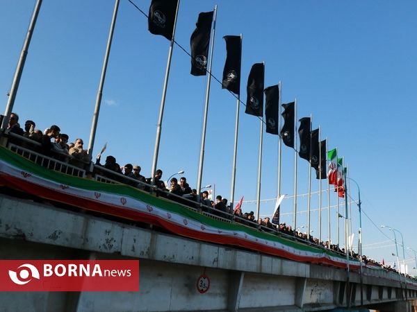 تشییع پیکر مطهر سردار سلیمانی و ابومهدی المهندس در اهواز(1)