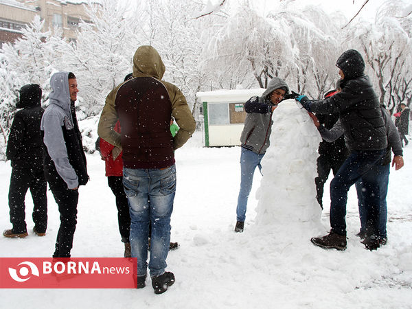 بارش برف در تهران