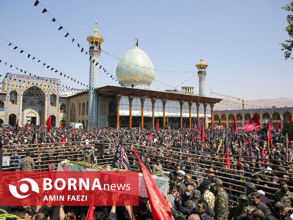 تشییع سردار بی سر شهید حاج عبدالله اسکندری در شیراز