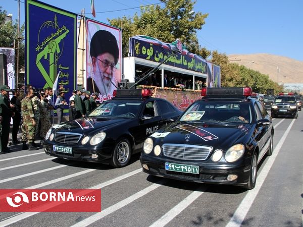 رژه نیروهای مسلح در شیراز