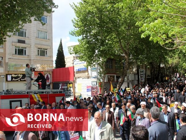 گزارش تصویری خروش مردم لرستان در روز قدس