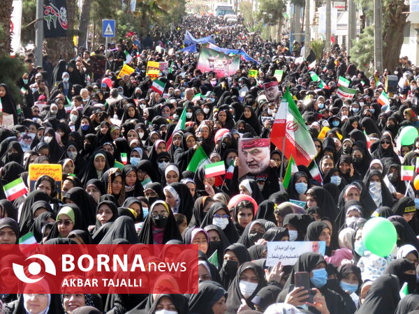 راه پیمایی 22 بهمن در زاهدان