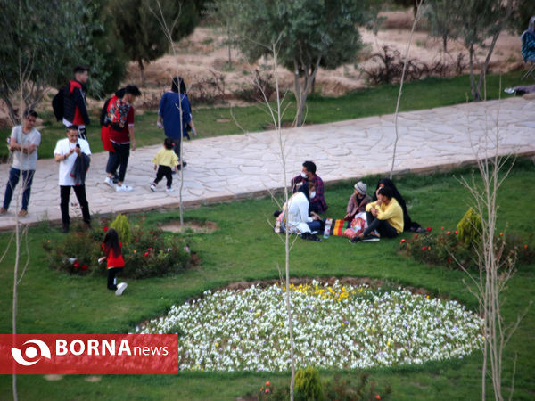 سیزده بدر کرونایی مردم شهر نارنجی شیراز