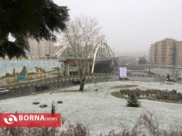 اولین برف سال 94 در شهر ارومیه