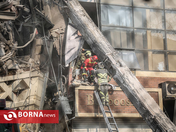 آتش سوزی و فروریختن ساختمان پلاسکو-4