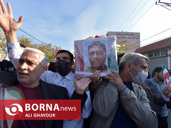 تشییع پیکر «مهدی اثنی عشری» شهید مدافع امنیت در ارومیه