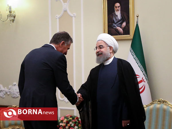 دیدار تیم ملی فوتبال با دکتر روحانی