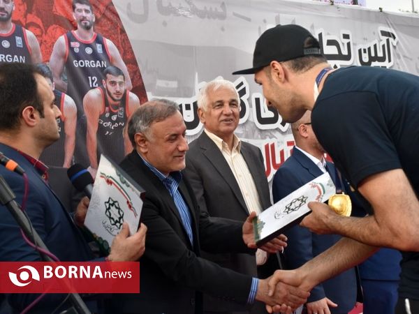 جشن قهرمانی تیم بسکتبال شهرداری گرگان