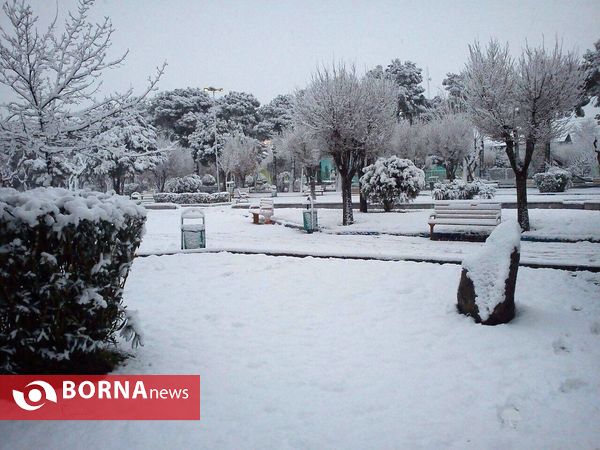 بارش نخستین برف پاییزی در تهران