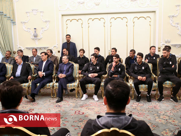 دیدار تیم ملی فوتبال با دکتر روحانی