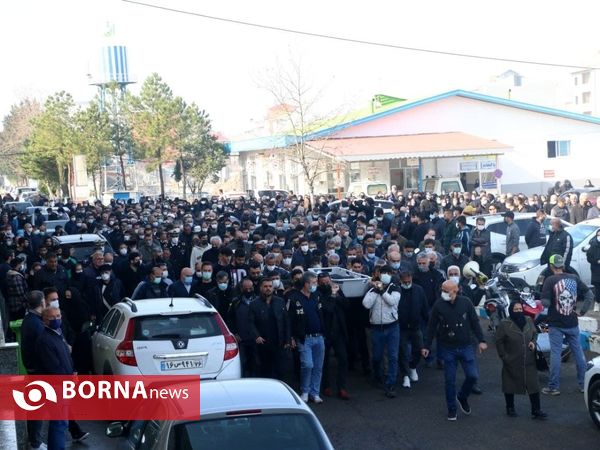 مراسم تشییع پیکر، علیرضا حسنی مقدم، مربی تیم نونهالان ملوان بندرانزلی