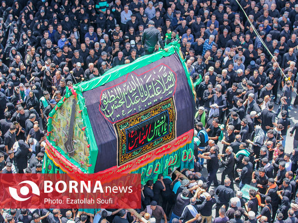 مراسم نخل گردانی و عزاداری در خمین