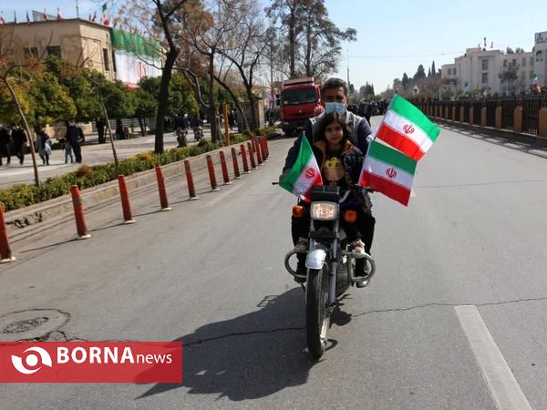 راهپیمایی خودرویی 22 بهمن در شیراز