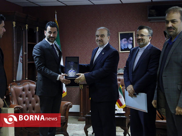 دیدار دکتر سلطانی فر با عبطان وزیر ورزش و جوانان عراق