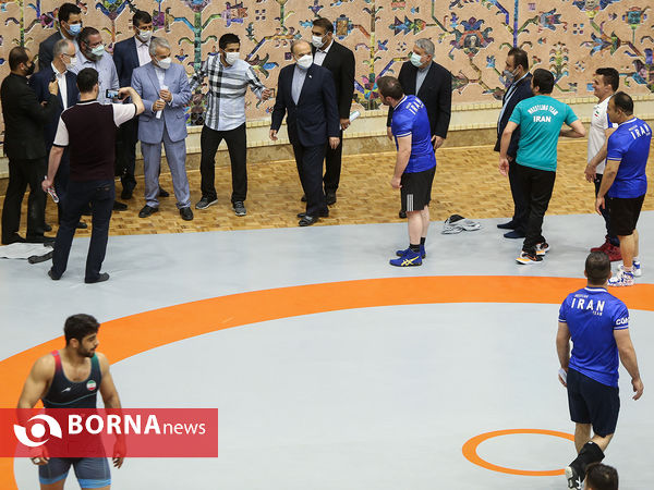 بازدید معاون رییس جمهور از اردوی تیم های ملی کشتی
