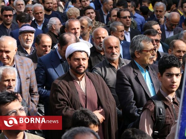 راهپیمایی روز۱۳ آبان لاهیجان
