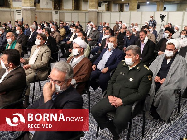 دیدار دست‌اندرکاران برگزاری کنگره شهدای استان قم با مقام معظم رهبری