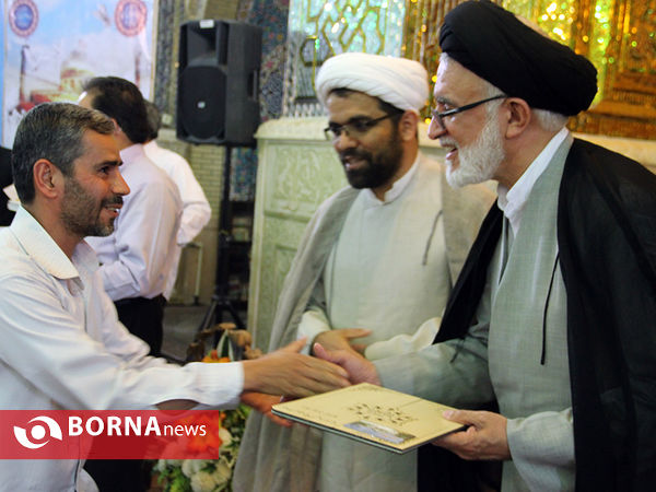 مراسم تجلیل از جانبازان در حرم سیدعلاالدین حسین (ع)