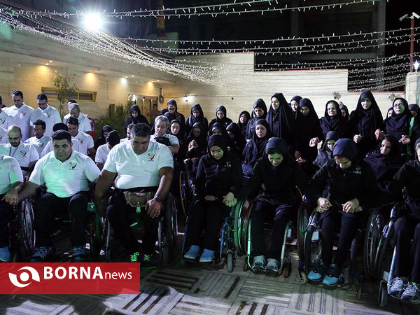 بدرقه ورزشکاران جانبازان و معلولان مسابقات پاراآسیایی