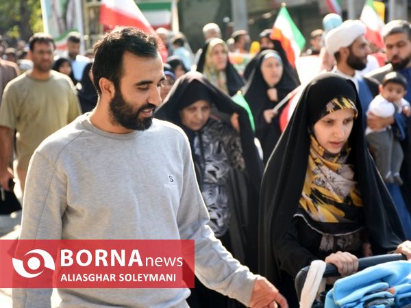 راهپیمایی ۱۳ آبان در گرگان