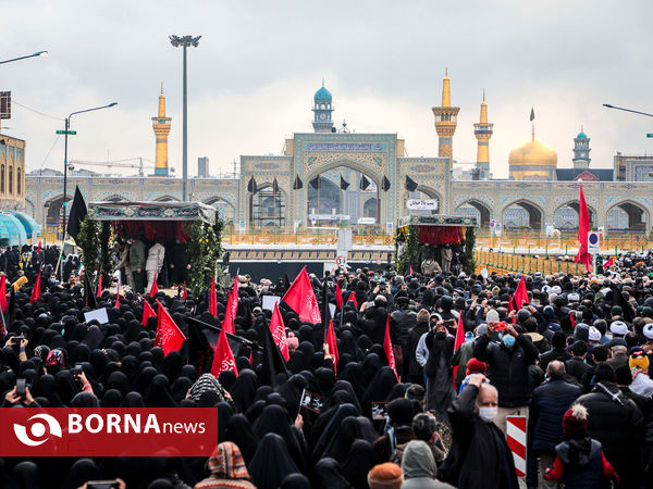 اجتماع عزاداران فاطمی و تشییع پیکر 9 شهید دفاع مقدس و مدافع حرم