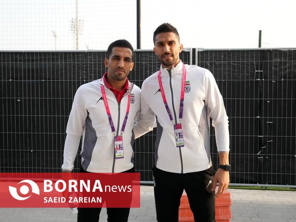 حسین حسینی و وحید امیری ملی پوشان تیم ملی فوتبال ایران در جام جهانی