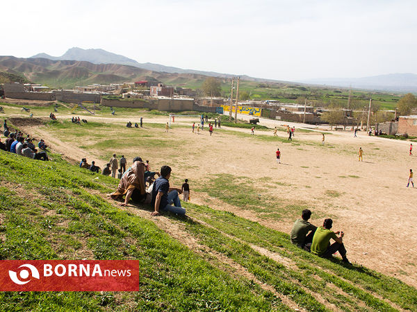 بازی فوتبال بهاره در روستای کلانتر