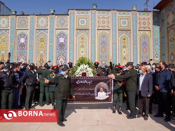 تشییع پیکر شهید مدافع وطن «اکبر رنجبر» در شیراز