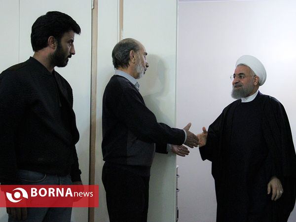 دیدار رئیس جمهوری با جانباز سوری