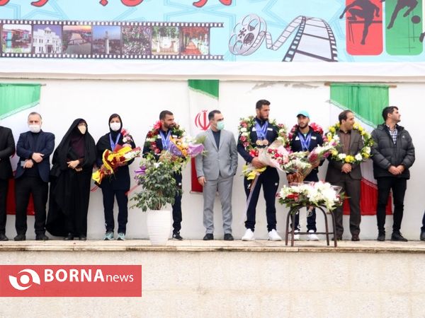 مراسم استقبال از قهرمانان آسیایی قایقرانی در بندرانزلی