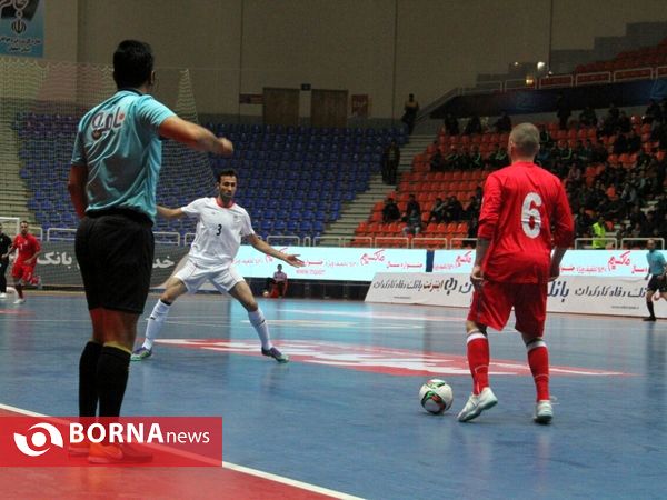 دیدار دو تیم ایران و آذربایجان در تورنمنت چهار جانبه فوتسال در اصفهان