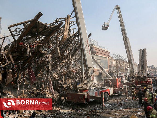 آتش سوزی و فروریختن ساختمان پلاسکو-4