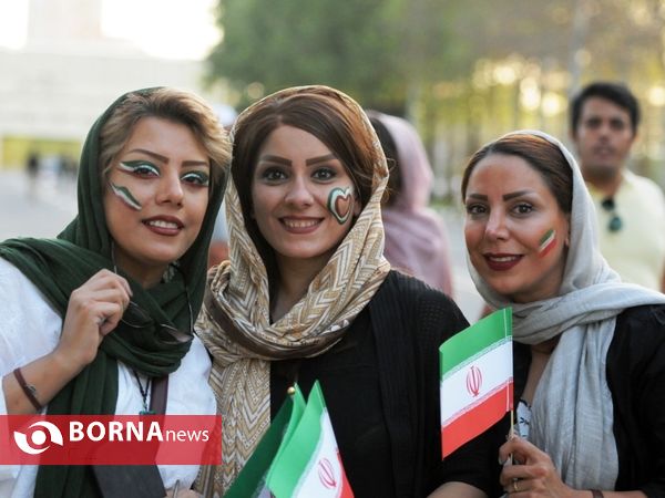 حاشیه های استادیوم آزادی پیش ازبازی ایران و پرتغال