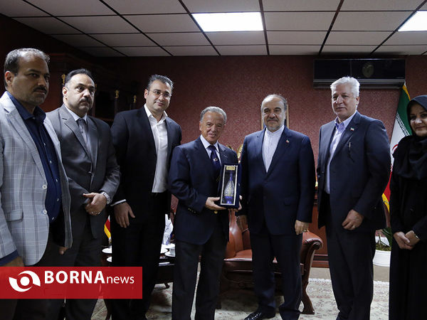 دیدار وزیر ورزش و جوانان با رییس فدراسیون بین المللی بدن سازی و پرورش اندام