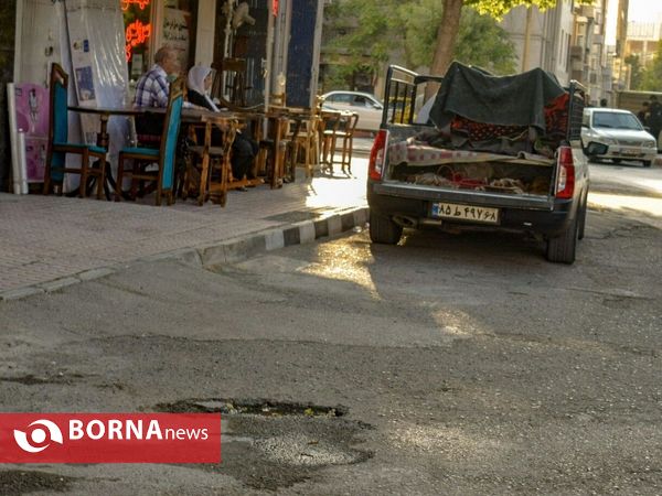 وضعیت پیاده رو های شهر کرمانشاه