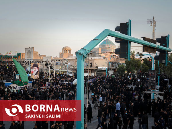 اجتماع دسته های عزاداری در امیر چقماق یزد