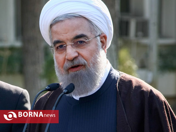 حضور رئیس جمهور و اعضای هیات دولت در جمع خبرنگاران