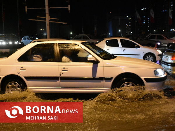 خسارت های باران و طوفان در اراک