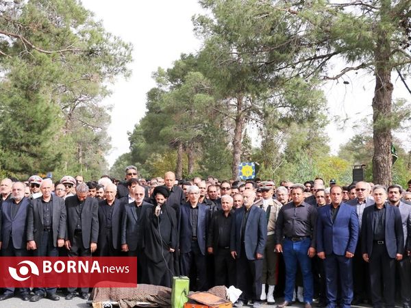 مراسم تدفین برادر استاندار تهران