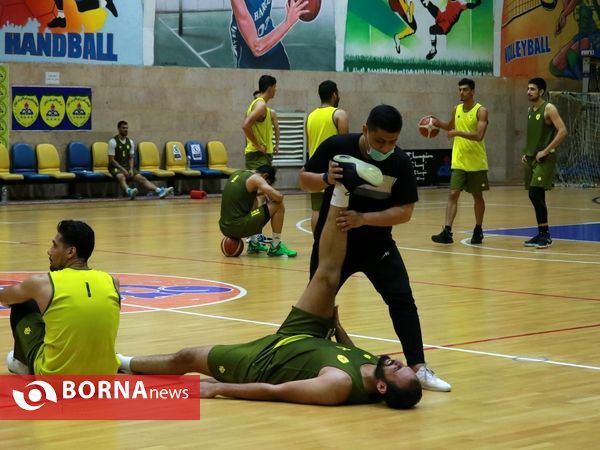 تمرینات تیم بسکتبال پالایش نفت آبادان